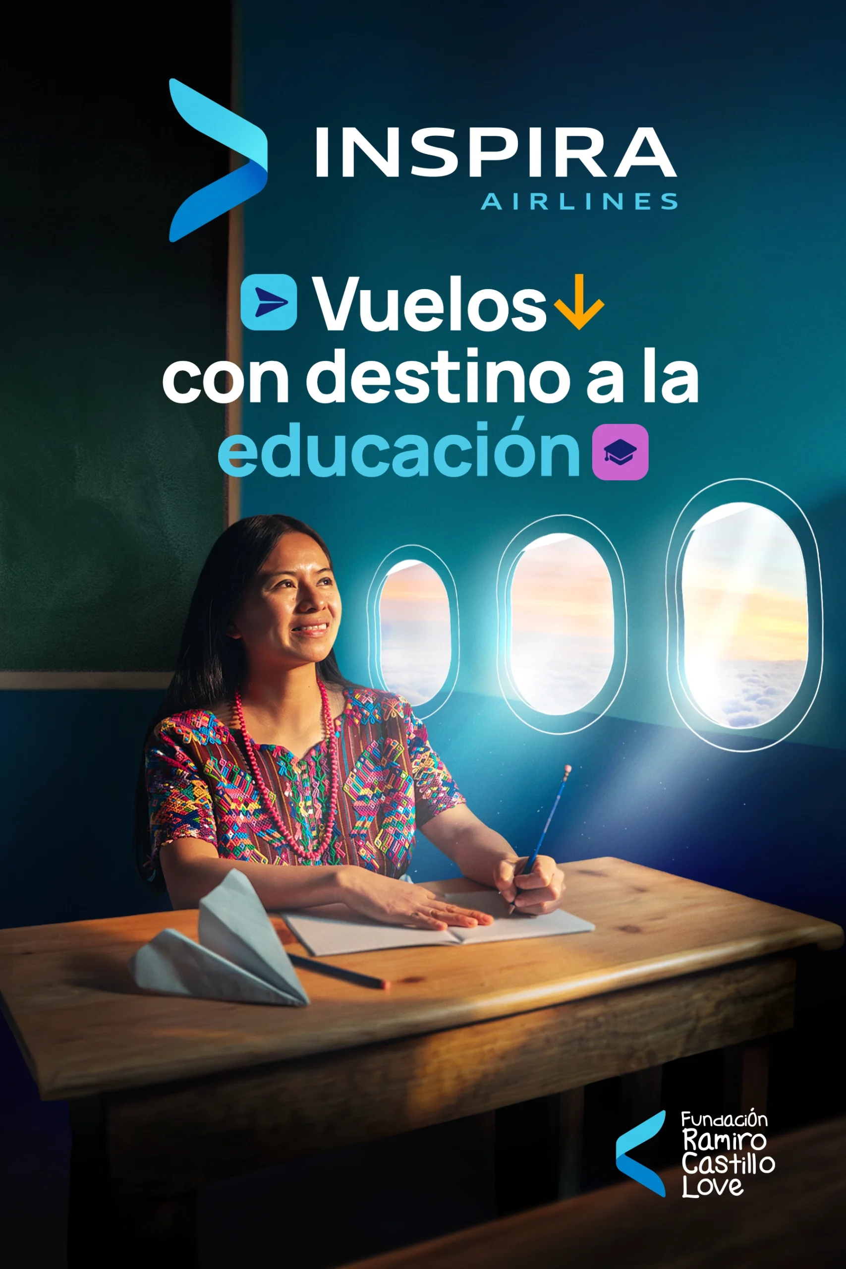 vuelos con destino a la educacion banner mobile